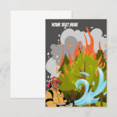 Flat Dankeschön-Karte Dankeskarte (Vorne/Hinten)