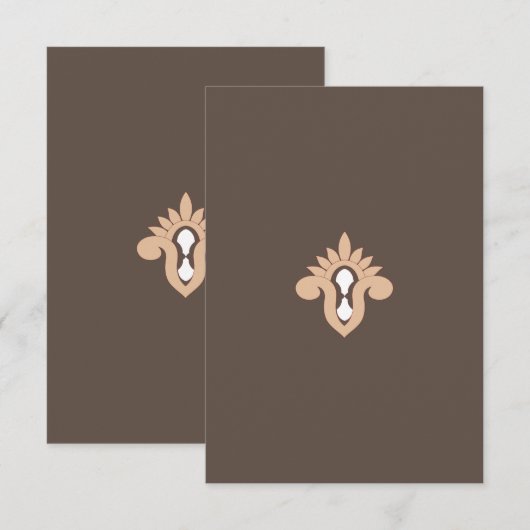 Flat Dankeschön-Karte Dankeskarte (Vorne/Hinten)