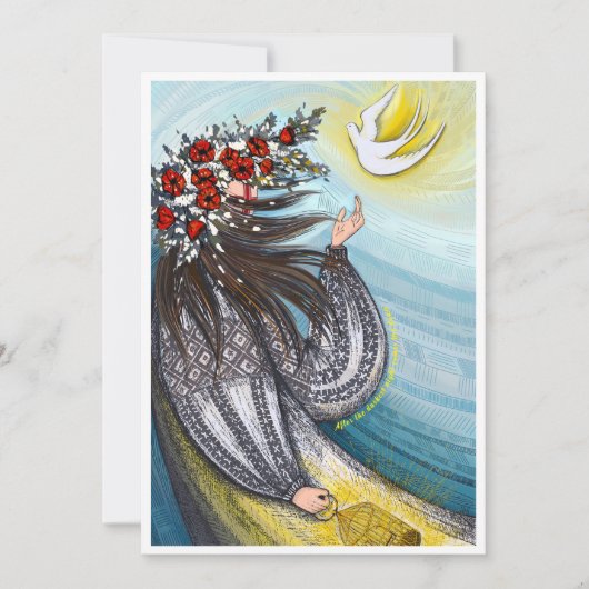 Flat Dankeschön-Karte Dankeskarte (Vorderseite)