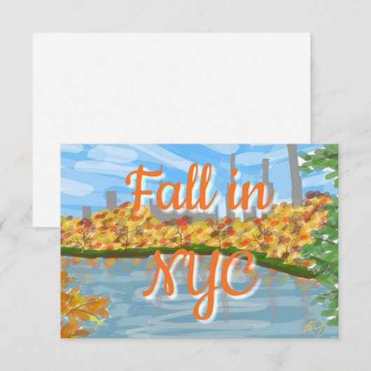 Flat Dankeschön-Karte Dankeskarte (Vorne/Hinten)