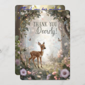 Flat Dankeschön-Karte Dankeskarte (Vorne/Hinten)