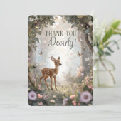 Flat Dankeschön-Karte Dankeskarte (Stehend Vorderseite)