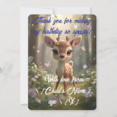 Flat Dankeschön-Karte Dankeskarte (Rückseite)