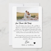 Flat Dankeschön-Karte Dankeskarte (Rückseite)