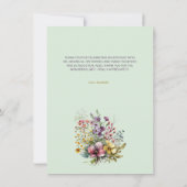 Flat Dankeschön-Karte Dankeskarte (Rückseite)