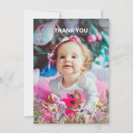 Flat Dankeschön-Karte Dankeskarte