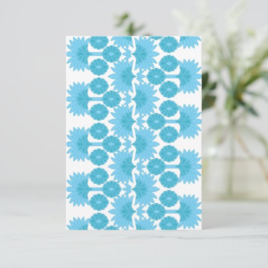 Flat Dankeschön-Karte Dankeskarte (Stehend Vorderseite)