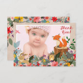 Flat Dankeschön-Karte Dankeskarte (Vorne/Hinten)