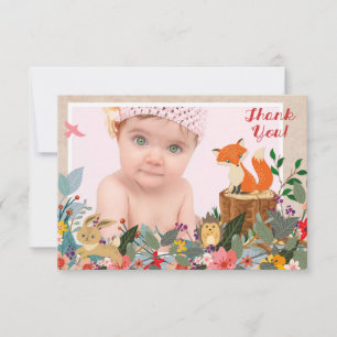 Flat Dankeschön-Karte Dankeskarte