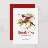 Flat Dankeschön-Karte Dankeskarte (Vorne/Hinten)