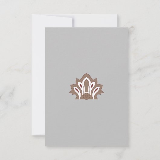 Flat Dankeschön-Karte Dankeskarte (Rückseite)