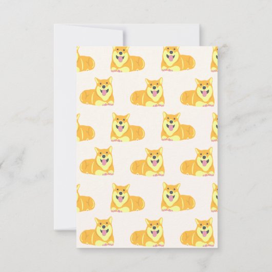 Flat Dankeschön-Karte Dankeskarte (Rückseite)