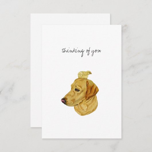 Flat Dankeschön-Karte Dankeskarte (Vorne/Hinten)