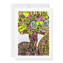 Flat Dankeschön-Karte