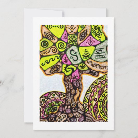 Flat Dankeschön-Karte Dankeskarte (Vorderseite)