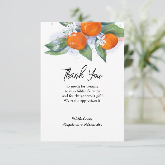 Flat Dankeschön-Karte Dankeskarte (Stehend Vorderseite)