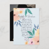 Flat Dankeschön-Karte Dankeskarte (Vorne/Hinten)