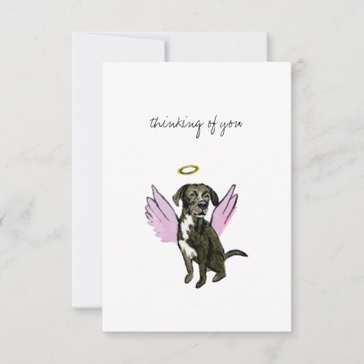 Flat Dankeschön-Karte Dankeskarte (Vorderseite)