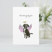 Flat Dankeschön-Karte Dankeskarte (Stehend Vorderseite)