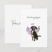 Flat Dankeschön-Karte Dankeskarte (Vorne/Hinten)