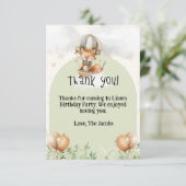 Flat Dankeschön-Karte Dankeskarte (Stehend Vorderseite)