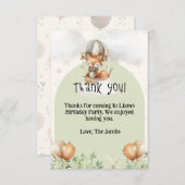 Flat Dankeschön-Karte Dankeskarte (Vorne/Hinten)