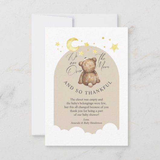 Flat Dankeschön-Karte Dankeskarte (Vorderseite)