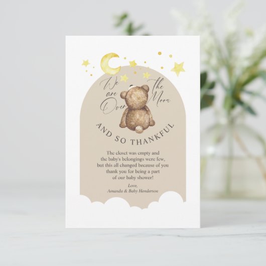 Flat Dankeschön-Karte Dankeskarte (Stehend Vorderseite)