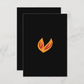 Flat Dankeschön-Karte Dankeskarte (Vorne/Hinten)