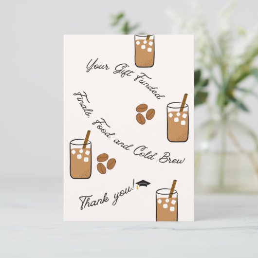 Flat Dankeschön-Karte Dankeskarte (Stehend Vorderseite)