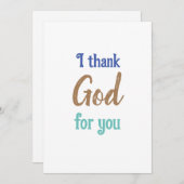 Flat Dankeschön-Karte Dankeskarte (Vorne/Hinten)