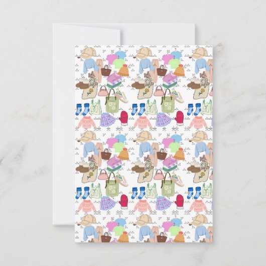 Flat Dankeschön-Karte Dankeskarte (Vorderseite)