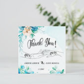 Flat Dankeschön-Karte Dankeskarte (Stehend Vorderseite)