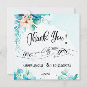 Flat Dankeschön-Karte Dankeskarte (Vorderseite)