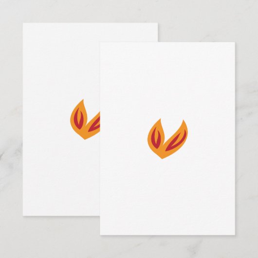 Flat Dankeschön-Karte Dankeskarte (Vorne/Hinten)