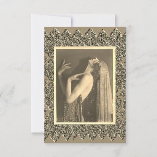 Flat Dankeschön-Karte Dankeskarte (Vorderseite)