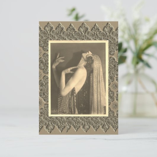 Flat Dankeschön-Karte Dankeskarte (Stehend Vorderseite)