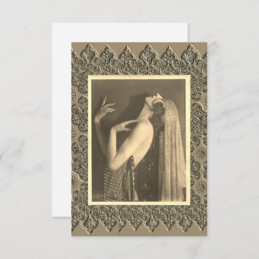 Flat Dankeschön-Karte Dankeskarte (Vorne/Hinten)