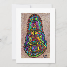 Flat Dankeschön-Karte Dankeskarte