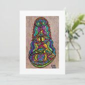 Flat Dankeschön-Karte Dankeskarte (Stehend Vorderseite)