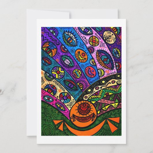 Flat Dankeschön-Karte Dankeskarte (Vorderseite)