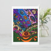 Flat Dankeschön-Karte Dankeskarte (Stehend Vorderseite)