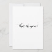 Flat Dankeschön-Karte Dankeskarte (Rückseite)