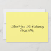 Flat Dankeschön-Karte Dankeskarte (Rückseite)