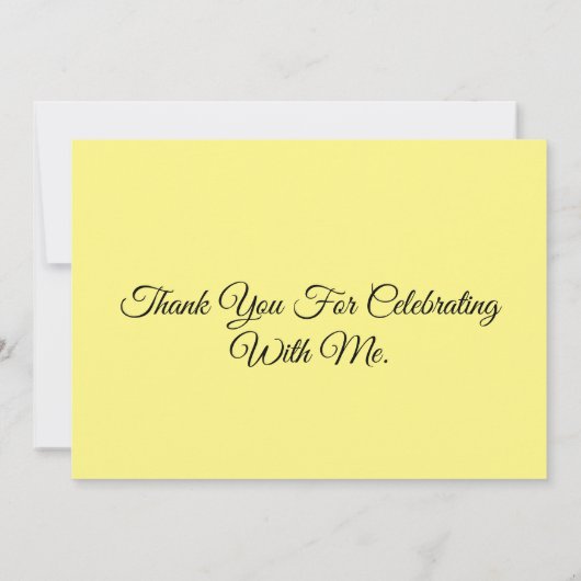 Flat Dankeschön-Karte Dankeskarte (Rückseite)