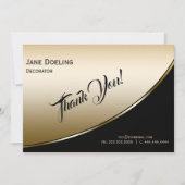 Flat Dankeschön-Karte Dankeskarte (Vorderseite)