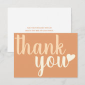 Flat Dankeschön-Karte Dankeskarte (Vorne/Hinten)