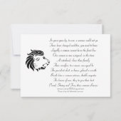 Flat Dankeschön-Karte Dankeskarte (Rückseite)