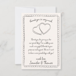 Flat Dankeschön-Karte Dankeskarte