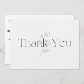 Flat Dankeschön-Karte Dankeskarte (Vorne/Hinten)
